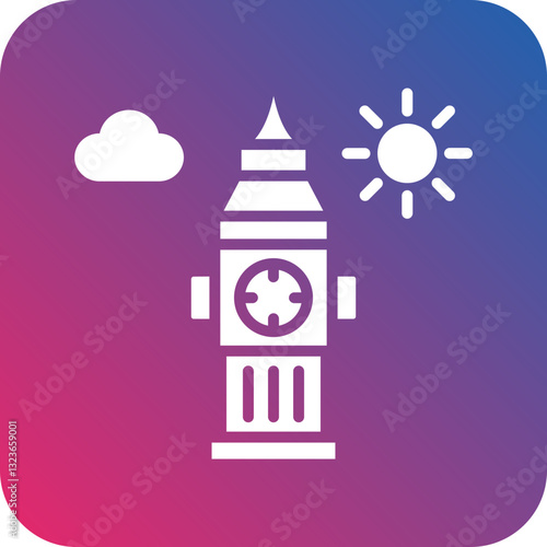 Big Ben Icon Style