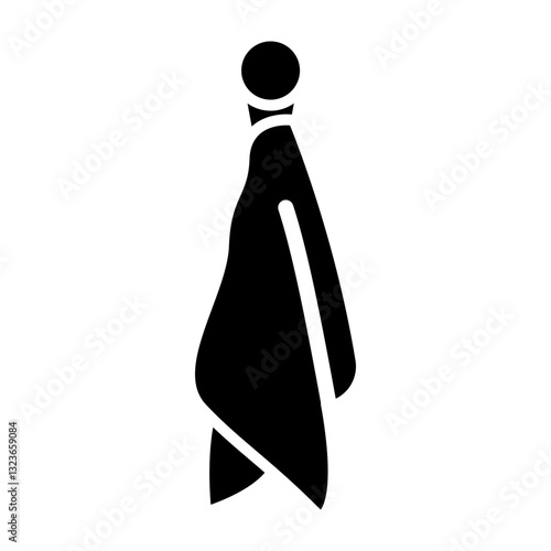 Towel Vector Glyph Icon Design