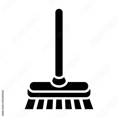 Broom Vector Glyph Icon Design