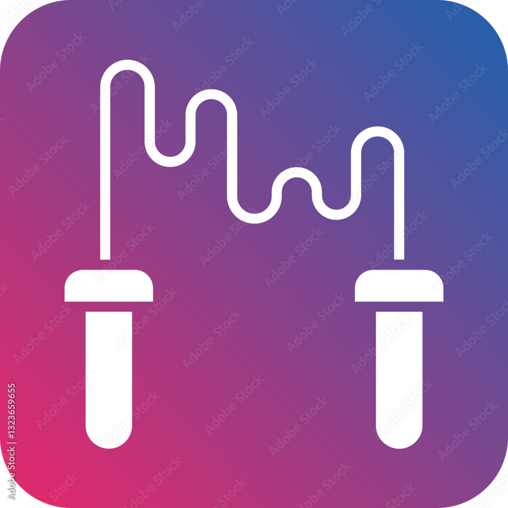 Jumping Rope Icon Style