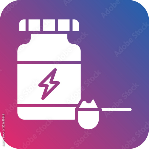 Protein Powder Icon Style