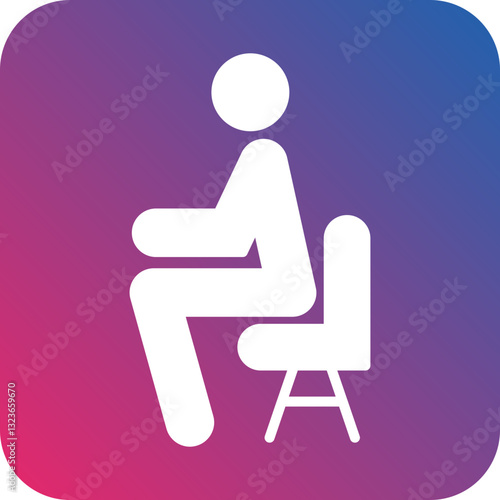 Sit Up Icon Style