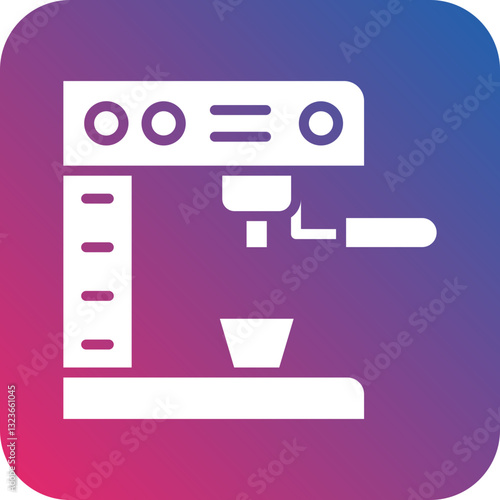 Coffee Machine Icon Style