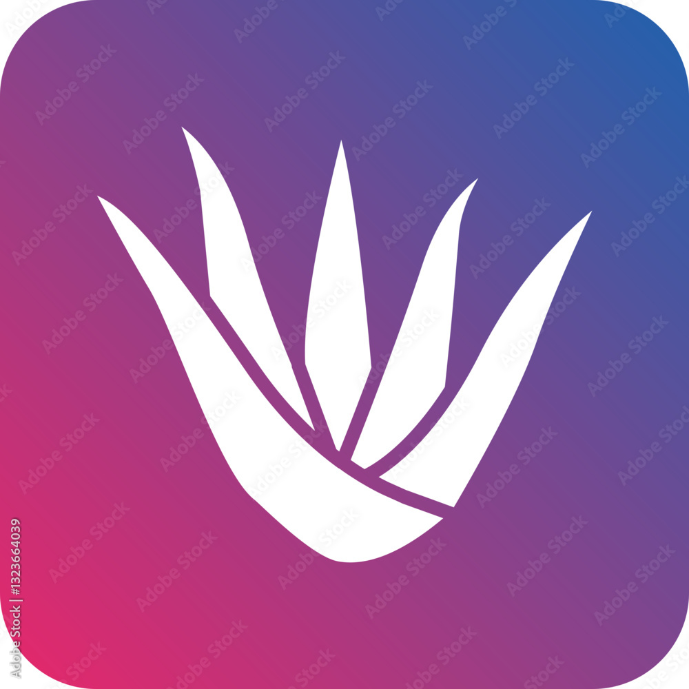 Obraz premium Aloe Vera Icon Style