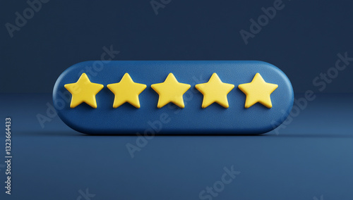Evaluation system in stars 3D - 5 Stars