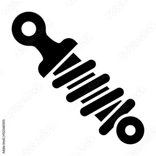 Shock Absorber Vector Glyph Icon Design