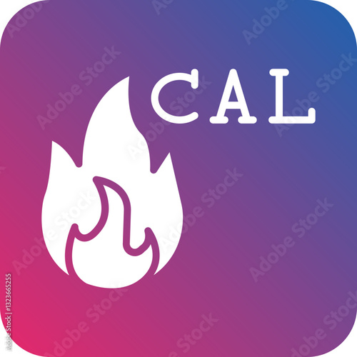 Burning Calories Icon Style