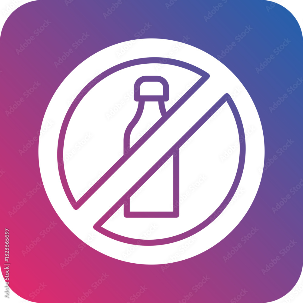No Refined Carbs Icon Style No Refined Carbs Icon Style