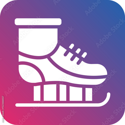 Ice Skates Icon Style