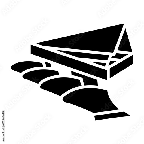 Plow Vector Glyph Icon Design