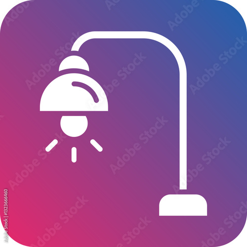 Book Lamp Icon Style