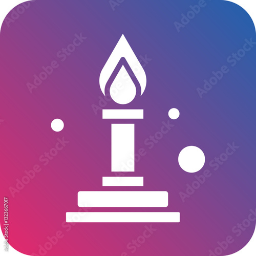 Bunsen Burner Icon Style