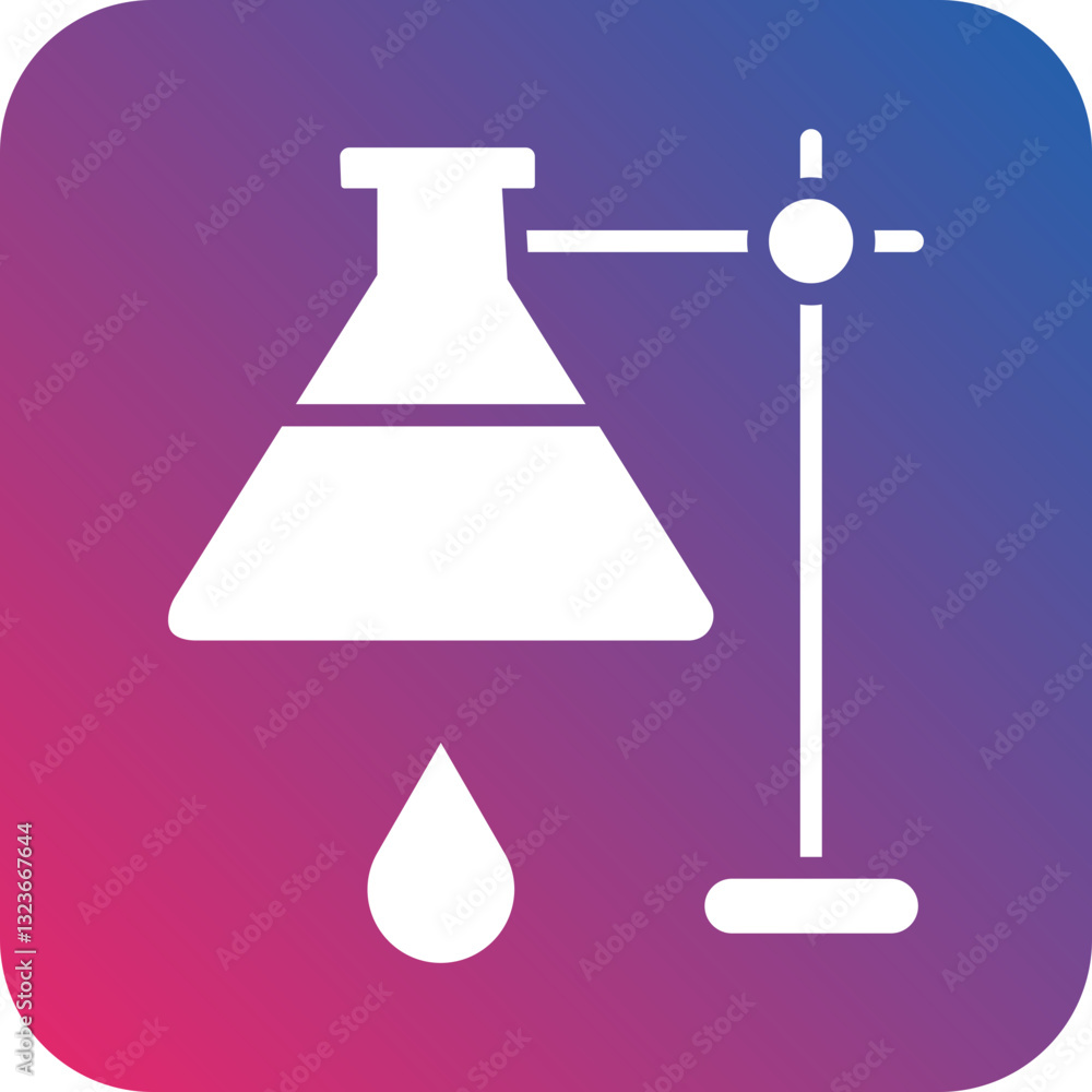 Retort Stand Icon Style Retort Stand Icon Style