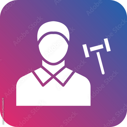 Judge Male Icon Style