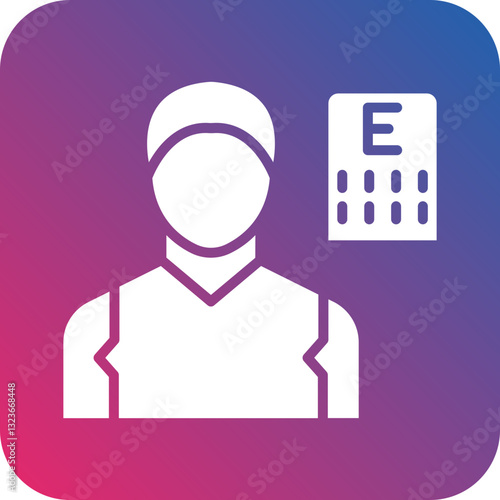 Optometrist Male Icon Style