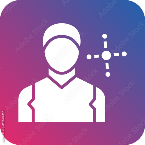 Network Specialist Male Icon Style