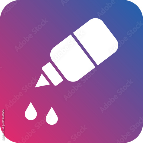 Medical Eye Drops Icon Style