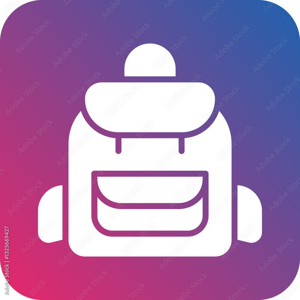 Obraz premium Back Pack Icon Style