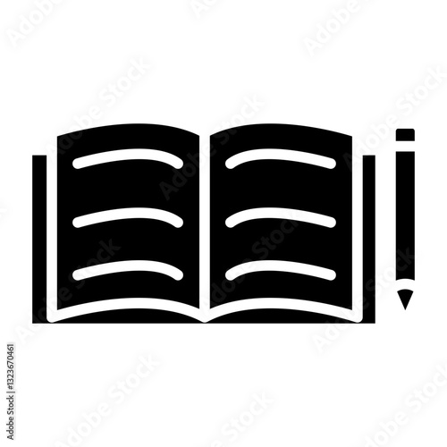 Book line icon style
