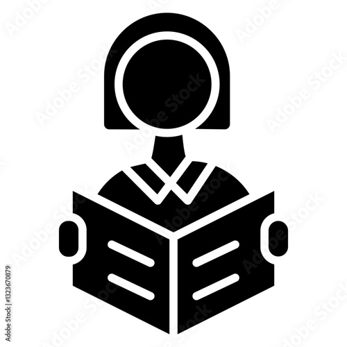 Reading line icon style