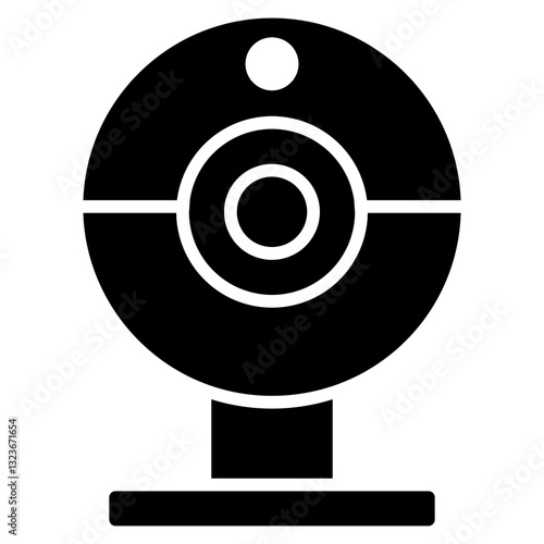 Webcam line icon style