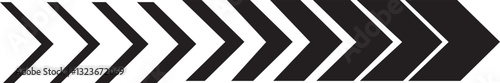 Arrow moving dynamic symbols. Road lines arrow. Arrow road signs zigzag chevron speeds flat style.	
