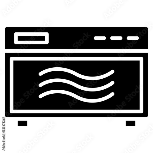Oven line icon style