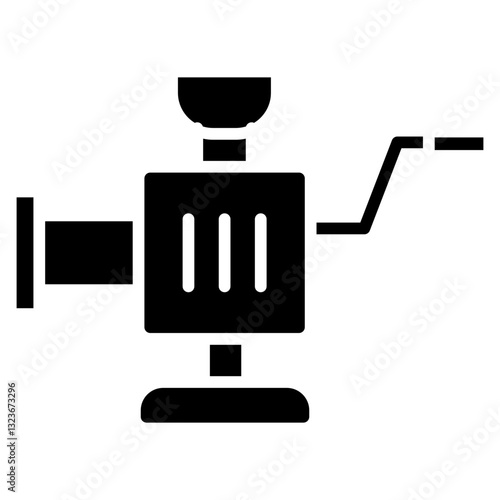 Meat Grinder line icon style