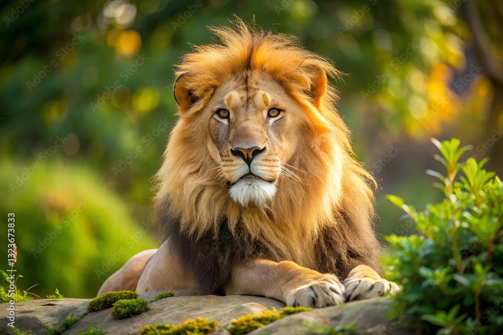 Obraz premium Lion Wild Animals Nature Wallpaper desktop Copy Space milkyhexddway Backgrounds for creating advertising placements Your ads can be here Company logo agency billboard advertising display poster banner