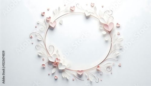 abstract floral frame