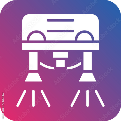 Flyboarding Icon Style