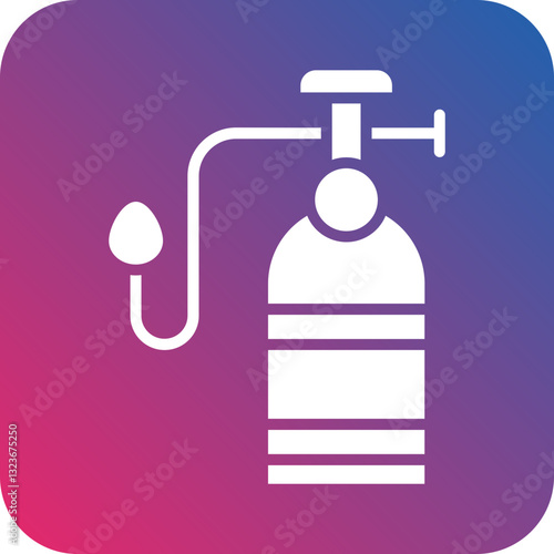 Oxygen Tank Icon Style
