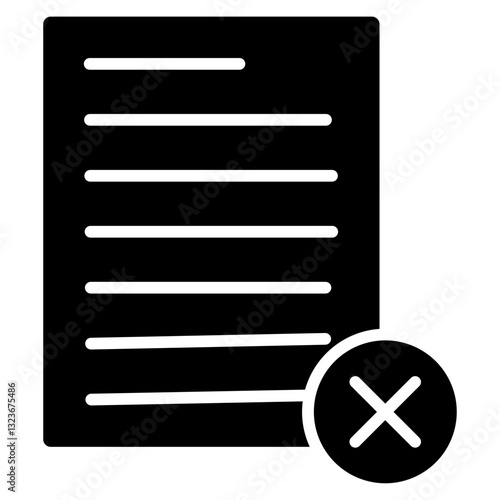 Rejected Project Line Icon Style