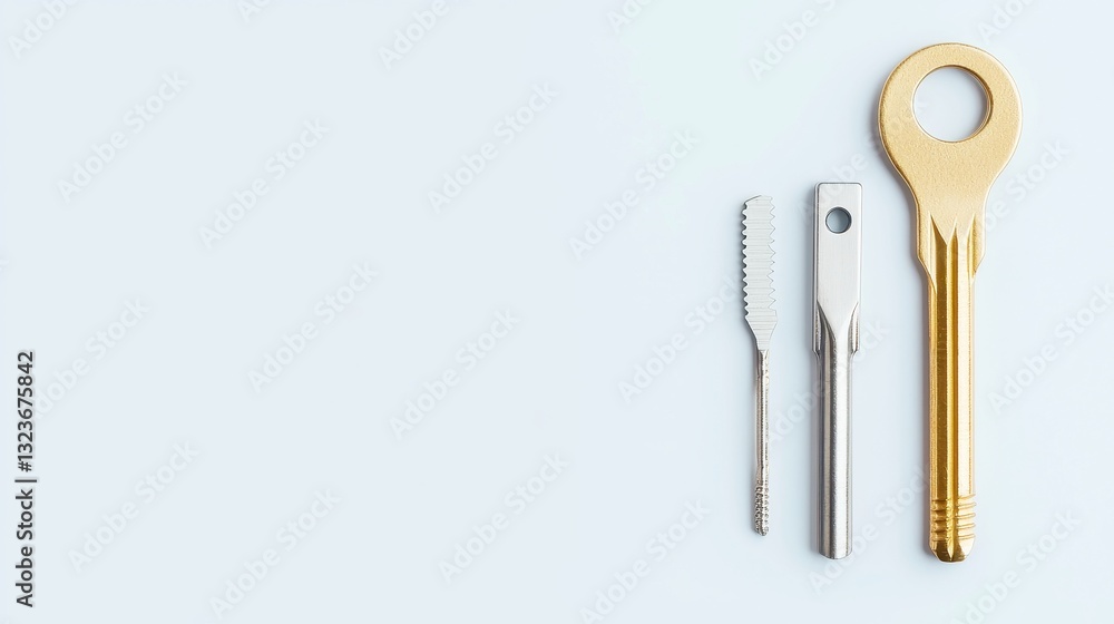 Locksmith Crafting Security Solutions, skilled technician engaged in crafting and repairing locks, enhancing safety for residences and businesses, minimalist and uncluttered workspace Locksmith Crafting Security Solutions, skilled technician engaged in crafting and repairing locks, enhancing safety for residences and businesses, minimalist and uncluttered workspace