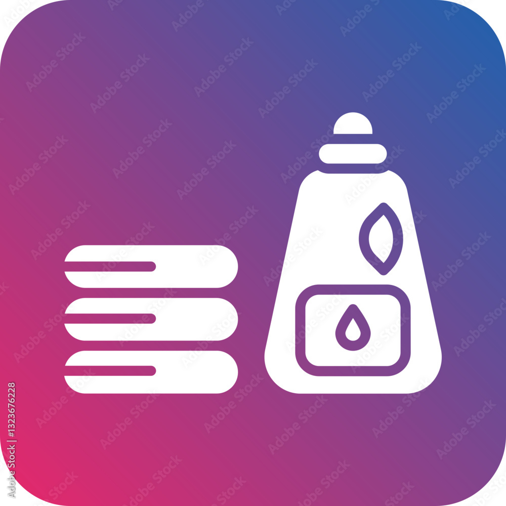 Natural Laundry Detergent Icon Style