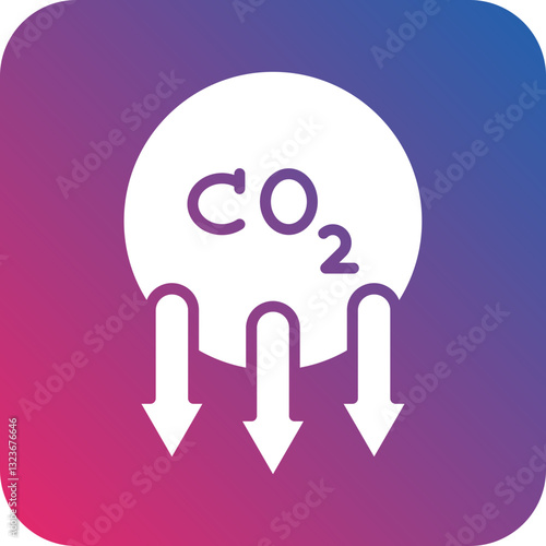 Reduce Co2 Emissions Icon Style