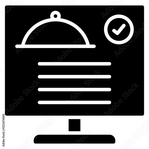 Online Reservation Line Icon Style