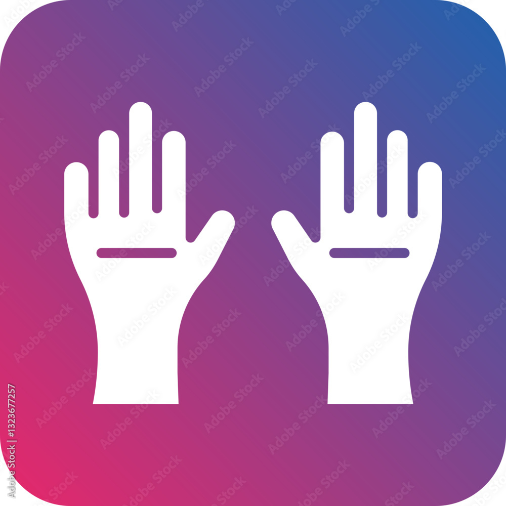 Protective Gloves Icon Style Protective Gloves Icon Style