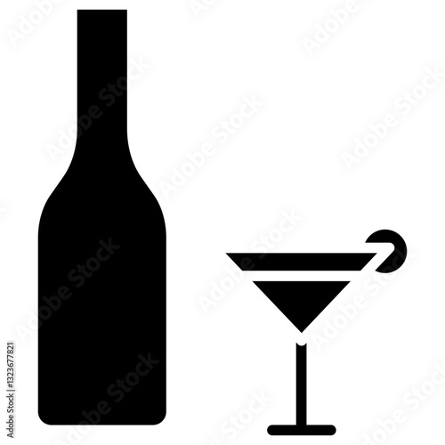 Beverage Line Icon Style