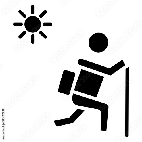Tourist Line Icon Style