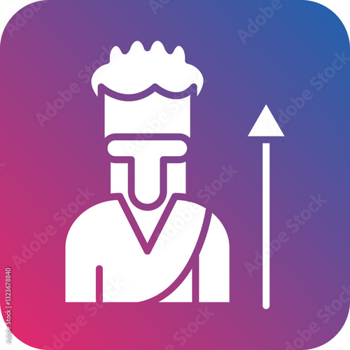 Neanderthal Man Icon Style