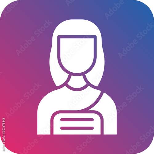 Neanderthal Woman Icon Style
