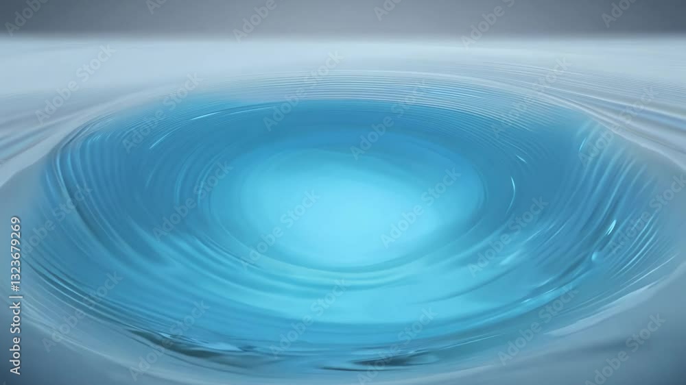 Calming soft ambient blue ripples radiate in concentric circles, dolly backward video, establishing scene, muted gradient backdrop Calming soft ambient blue ripples radiate in concentric circles, dolly backward video, establishing scene, muted gradient backdrop