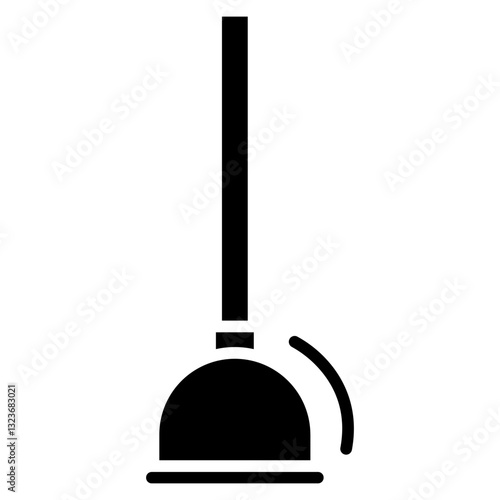 Plunger Line Icon Style