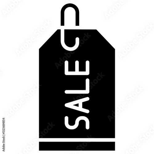 Sale Tag Line Icon Style