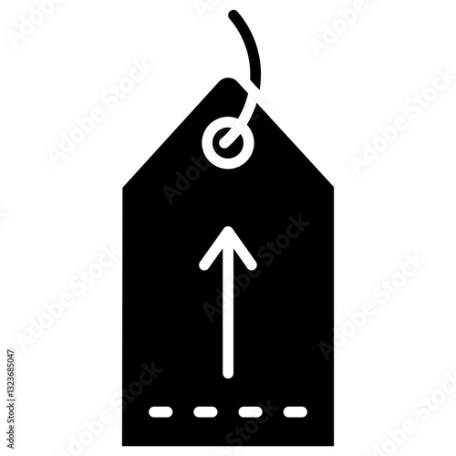 Price Tag Line Icon Style