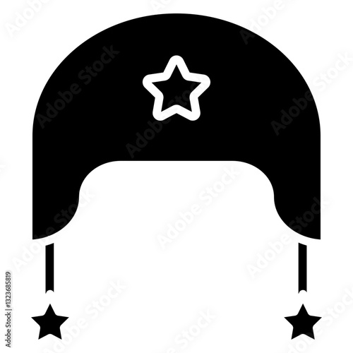 Earflaps Line Icon Style