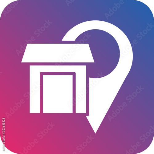 Warehouse Location Icon Style