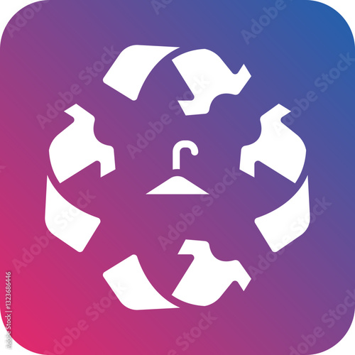 Fabric Recycle Icon Style