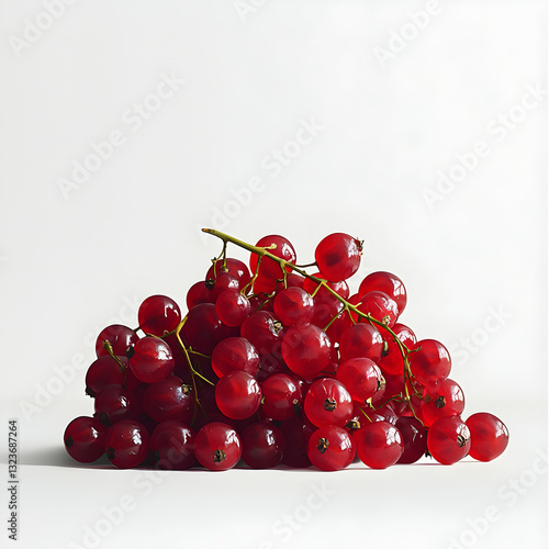 Vibrant Red Currants: Fresh, Organic, and Antioxidant-Rich Summer Fruits for Healthy Lifestyle and Culinary Arts photo